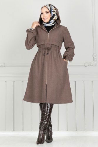 moda selvim Overcoat 0503BG354 Vision - Thumbnail