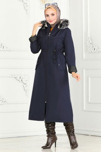 M.S.A. - Overcoat / Coat 0826MSA980 Navy Blue