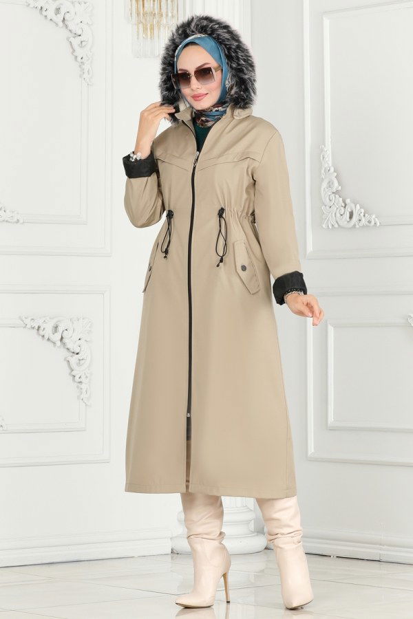 Overcoat / Coat 0826MSA980 Stone - 3