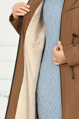 moda selvim Overcoat / Coat 0826MSA980 Tan - Thumbnail