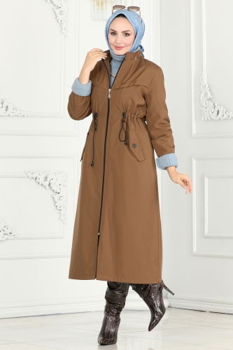 moda selvim Overcoat / Coat 0826MSA980 Tan - Thumbnail