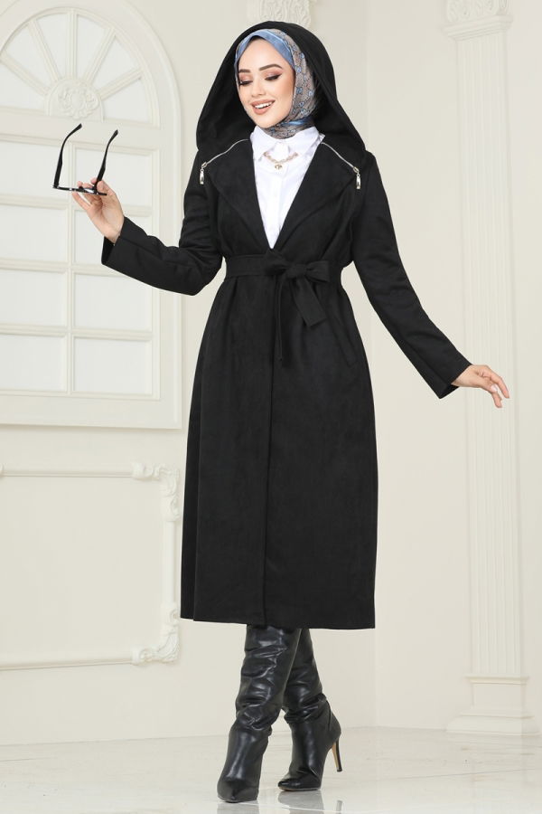 Modaselvim Overcoat / Coat Overcoat 4398AL357 Black