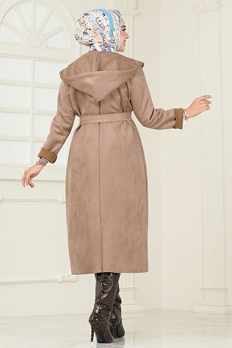 moda selvim Overcoat 4398AL357 Vision - Thumbnail