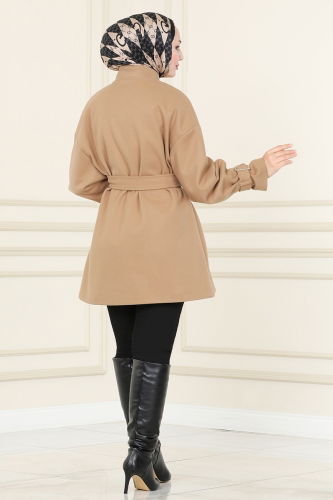 moda selvim Overcoat / Coat 4615MDH809 Vision - Thumbnail