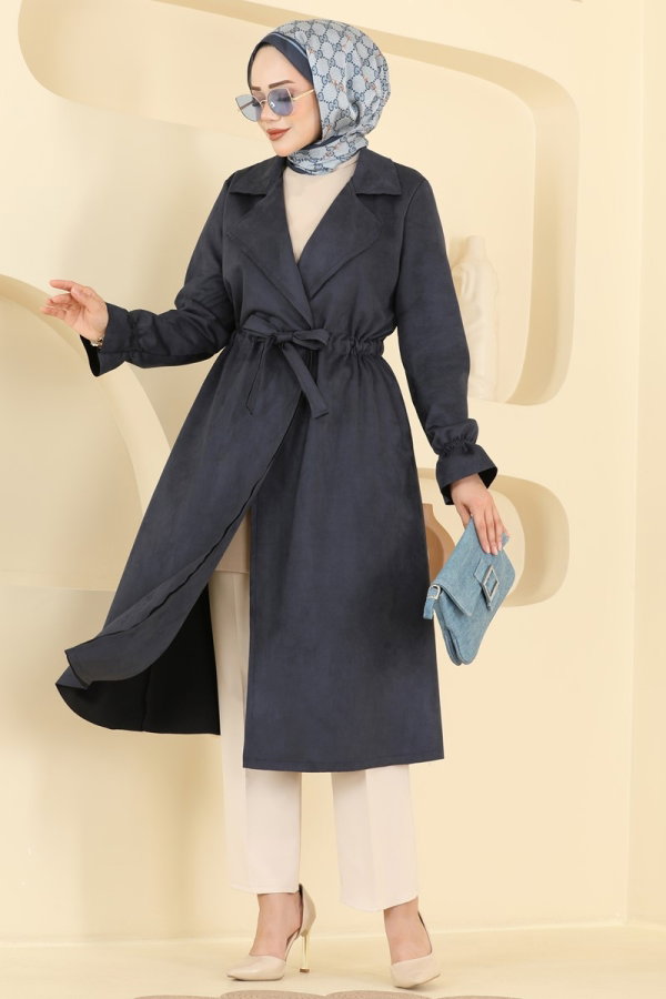 Modaselvim معطف معطف /كاب كحلي 5780EDF311