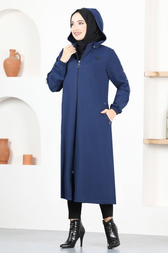 MRV M.S.L. - Overcoat MSL1175-M Navy Blue