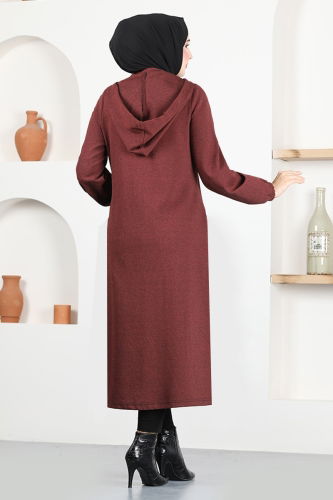 moda selvim Overcoat MSL208 Cinnamon - Thumbnail