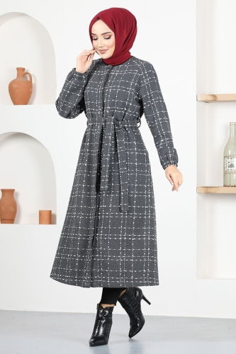 moda selvim Overcoat MSL6865 Anthracite - Thumbnail