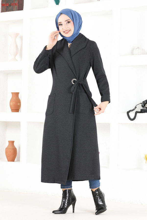 Modaselvim NET 20%+20% DISCOUNT IN THE CARD Overcoat NYA2411-M Anthracite