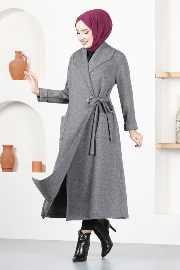 Modaselvim NET 20%+20% DISCOUNT IN THE CARD Overcoat NYA2411-M Gray