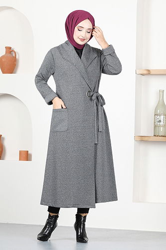 moda selvim كاب رمادي NYA2411-M - Thumbnail