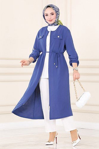 moda selvim كاب ازرق PL8041 - Thumbnail