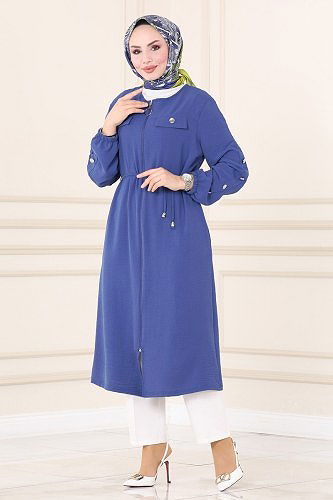 moda selvim كاب ازرق PL8041 - Thumbnail