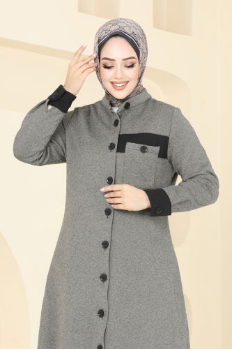 moda selvim Overcoat PL9081 Beige - Thumbnail