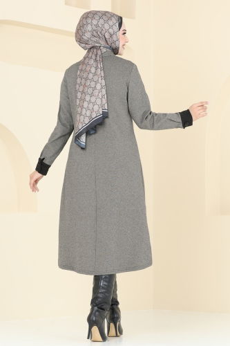 moda selvim Overcoat PL9081 Beige - Thumbnail