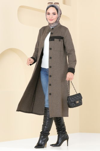 moda selvim Overcoat PL9081 Vision - Thumbnail