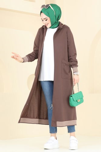 P.L. - Overcoat PL9109 Brown