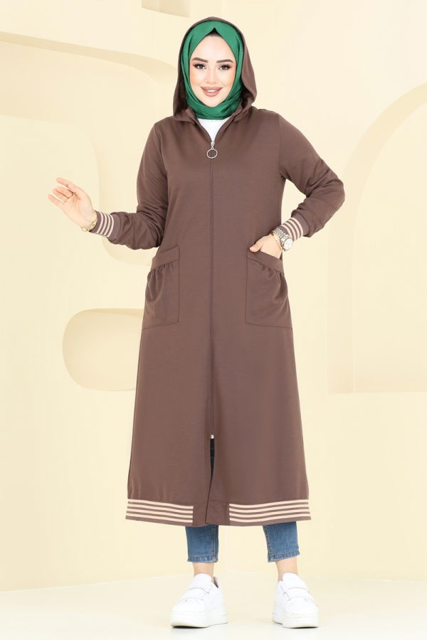 Overcoat PL9109 Brown - 2