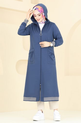 P.L. - Overcoat PL9109 Indigo