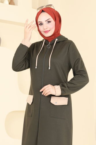 moda selvim كاب اخضر عفني PL9122 - Thumbnail