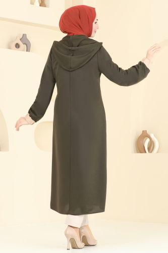 moda selvim كاب اخضر عفني PL9122 - Thumbnail