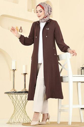 moda selvim كاب بني PL9171 - Thumbnail