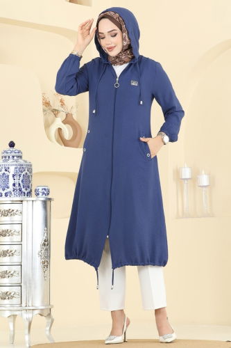 P.L. - Overcoat PL9171 Light Indigo
