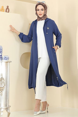 moda selvim كاب أزرق فاتح PL9171 - Thumbnail