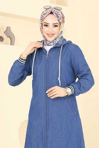 moda selvim Paçası Püsküllü Kot Takım 326MSA980 Kot - Thumbnail