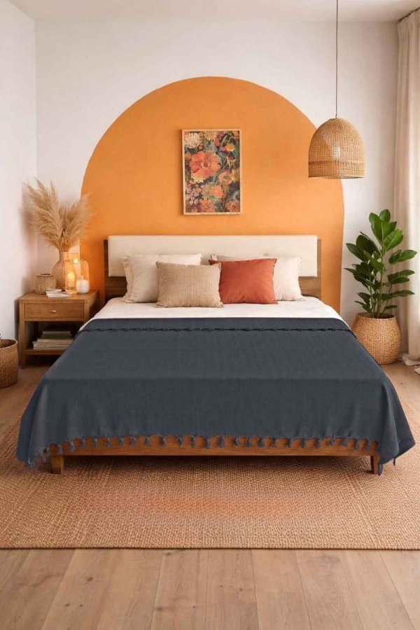 Modaselvim EV YAŞAM Pamuk Pike Çift Kişilik 8528BLH1197 Antrasit