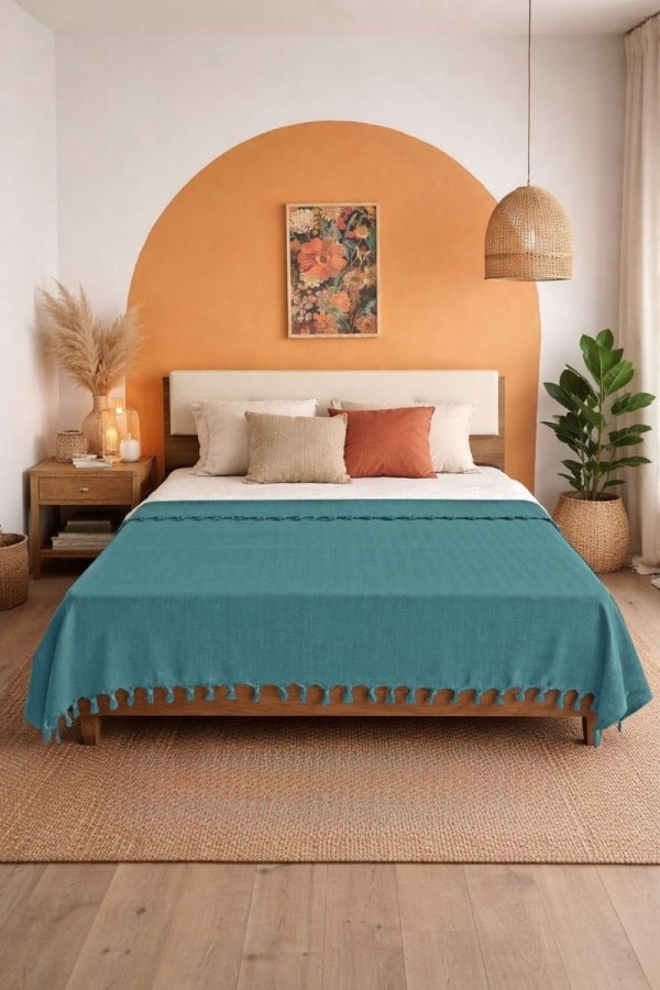 Modaselvim EV YAŞAM Pamuk Pike Çift Kişilik 8528BLH1197 Mint