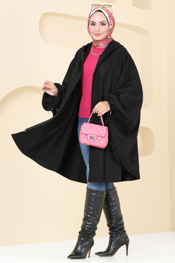 Modaselvim Poncho Panco 0505BG354 Black