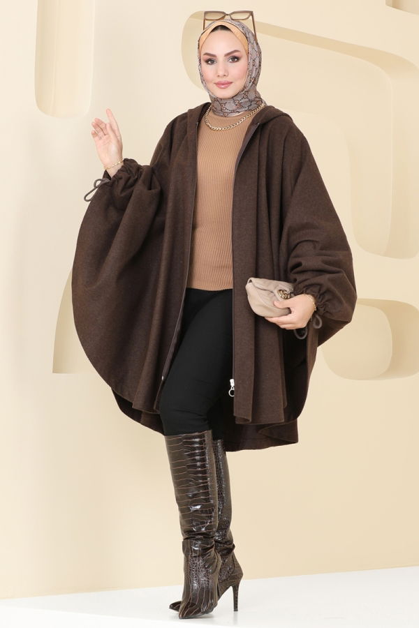 Modaselvim Poncho Panco 0505BG354 Brown