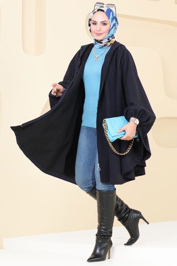 Modaselvim Poncho Panco 0505BG354 Navy Blue