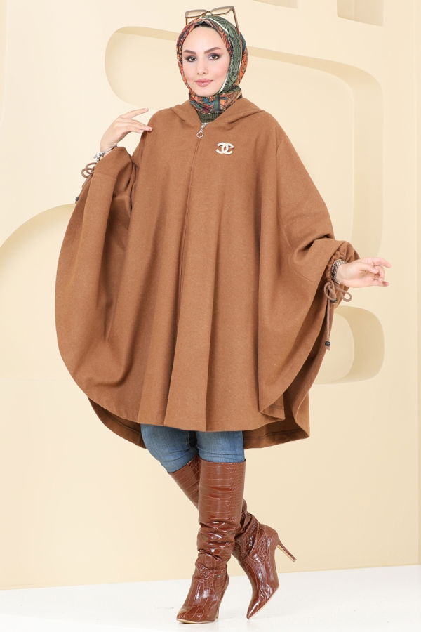 Modaselvim Poncho Panco 0505BG354 Tan