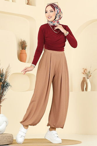 moda selvim Pants 0001ERK1158 Biscuit - Thumbnail