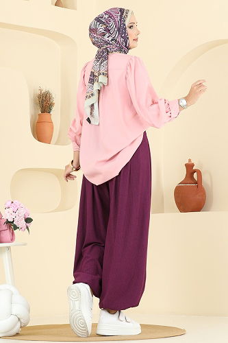 moda selvim بنطلون توتي 0001ERK1158 - Thumbnail