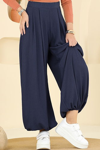 moda selvim Pants 0001ERK1158 Navy Blue - Thumbnail