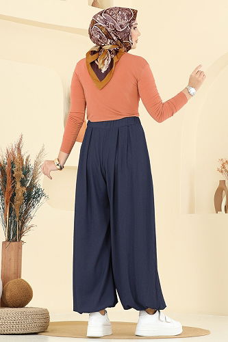 moda selvim بنطلون كحلي 0001ERK1158 - Thumbnail