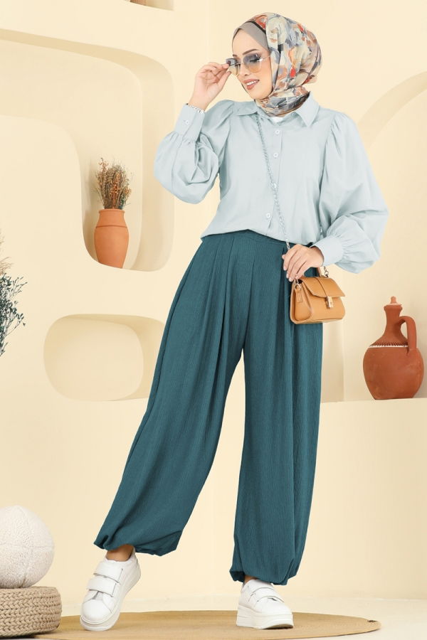 Modaselvim Pants Pants 0001ERK1158 Petroleum