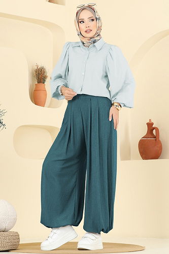 moda selvim Pants 0001ERK1158 Petroleum - Thumbnail