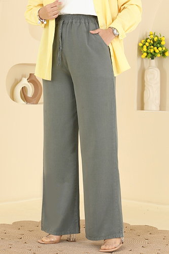 moda selvim Pants 0001ORG1169 Khaki - Thumbnail