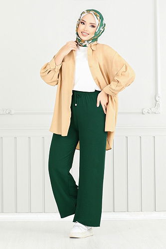 moda selvim Pants 0006MR1077-M Emerald - Thumbnail