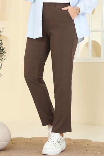 moda selvim Pants 0650ERK1158 Brown - Thumbnail