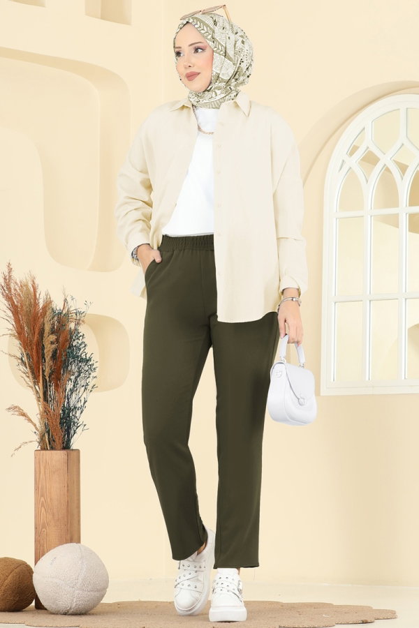 Modaselvim Pants Pants 0650ERK1158 Khaki
