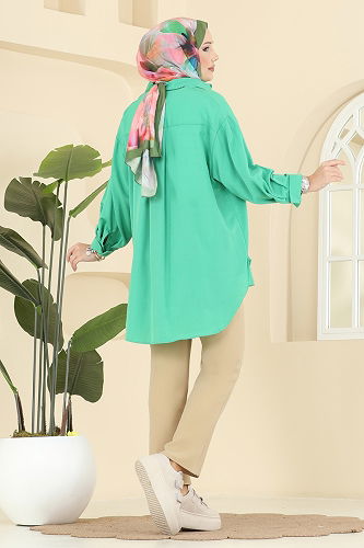 moda selvim بنطلون بيج فاتح 0650ERK1158 - Thumbnail