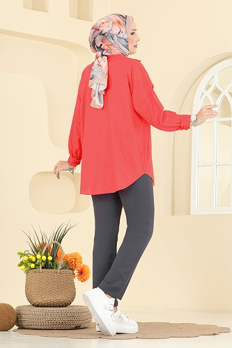 moda selvim Pants 0650ERK1158 Smoked - Thumbnail