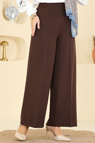 moda selvim بنطلون بني 0651ERK1158 - Thumbnail