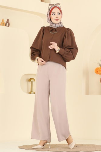 E.R.K. - بنطلون بيج 0651ERK1158