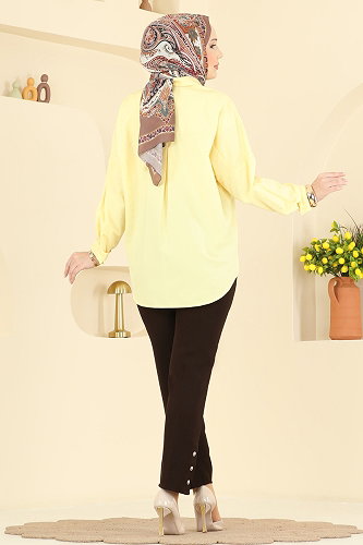 moda selvim بنطلون بني 0652ERK1158 - Thumbnail